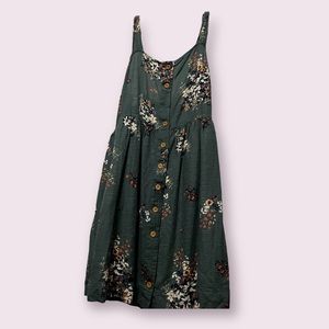 True Craft Floral Button Dress